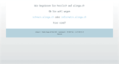 Desktop Screenshot of alinga.ch